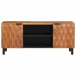 vidaXL Meuble TV avec étagère Finition Acacia Brun 105 x 33 x 46 cm