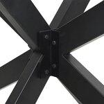 vidaXL Table à manger marron clair bois de chêne massif ovale