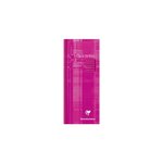 Carnet de bord piqué 8 5x20 cm 32 Pages Coloris Aléatoire CLAIREFONTAINE