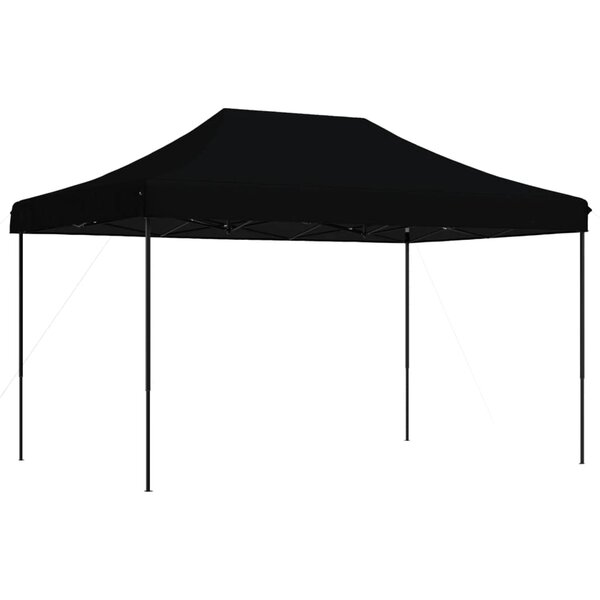 vidaXL Tente de réception pliable escamotable noir 440x292x315 cm