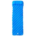 vidaXL Matelas de camping gonflable avec oreiller 1 personne bleu