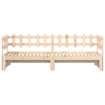 vidaXL Lit coulissant sans matelas 2x(90x190) cm Bois massif