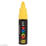 Marqueur posca pc-7m jaune pointe large conique