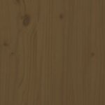 vidaXL Cadre de lit Marron miel Bois massif 200x200 cm