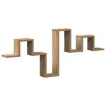 vidaXL Étagère Murale avec étagère chêne artisanal 104.5 x 10 x 43 cm