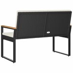 vidaXL Banc extérieur 2 -Seater 107 x 61 x 80 cm polyrotin