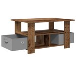 vidaXL Table basse Bois ancien 77 x 55 x 42 cm Bois d'ingénierie