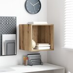 vidaXL Meuble mural chêne artisanal 37 x 37 x 37 cm Bois d'ingénierie