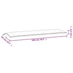 vidaXL Coussins de banc de jardin lot de 2 turquoise tissu Oxford
