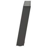 vidaXL Pieds de table basse en U 2 pièces Anthracite 70 x (42-43) cm Acier
