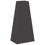 vidaXL Braise Noir 50 x 35 x 100 cm Acier laminé à froid