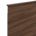 vidaXL Tête de lit avec tête de lit Chêne brun 80 cm Bois d'ingénierie