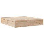 vidaXL Lit bibliothèque sans matelas 180x200 cm bois massif de pin