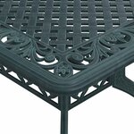 vidaXL Table de jardin vert 150x90x72 cm aluminium coulé