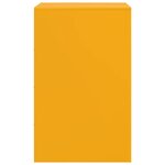 vidaXL Tables de chevet 2 Pièces jaune moutarde 34 5x39x62 cm acier