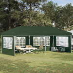 vidaXL Tente de fête pop-up 575 x 289 x 245 cm Vert