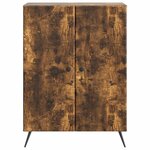 vidaXL Buffet Chêne fumé 66 x 34 5 x 90 cm Bois d'ingénierie