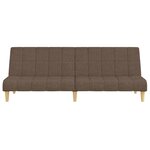 Vidaxl canapé-lit à 2 places taupe tissu