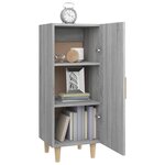 vidaXL Buffet Sonoma gris 34 5x34x90 cm Bois d'ingénierie