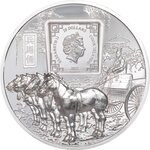 TERRACOTTA WARRIORS 3 Once Argent Monnaie 20 Dollars Cook Islands 2021