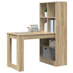 vidaXL Bureau Chêne Sonoma 122 x 67 x 145 cm Bois d'ingénierie
