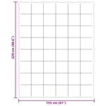 vidaXL Duvet d'été simple Matelassé Noir 155 x 220 cm Microfibre