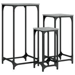 vidaXL Tables d’appoint gigognes 3 Pièces sonoma gris bois d'ingénierie