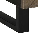 vidaXL Table basse noir 100x54x40 cm bois massif de manguier
