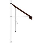vidaXL Auvent manuel rétractable 300 cm Orange et marron