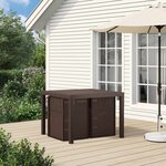 vidaXL Chaises de jardin salle à manger 2 Pièces Marron PP