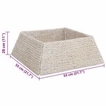 vidaXL Collier de sapin de Noël Blanc 70 x 70 x 28 cm Jacinthe d'eau