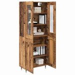 vidaXL Haut Armoire 2 Pièces Bois ancien Bois d'ingénierie