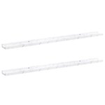 vidaXL Étagère Murale 2 pc Marbre blanc 115 x 9 x 3 cm