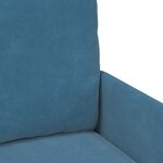 vidaXL Canapés avec coussin 55cm Bleu Contreplaqué