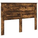 vidaXL Tête de lit Chêne fumé 160 cm Bois d'ingénierie