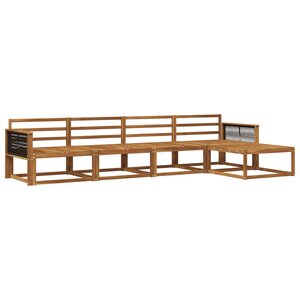 vidaXL Ensemble de canapés d'extérieur 5 pc Naturel
