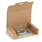 Boîte carton brune d'expédition à montage instantané 22x11 5x3 5 cm (lot de 50)