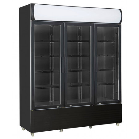 Armoire réfrigérée 3 portes en verre - combisteel - r290 - acier inoxydable31065vitrée 1600x610x1973mm