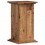 vidaXL Support pour plantes vieux bois 33x33x60 cm bois d'ingénierie