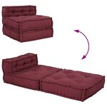 vidaXL Canapé modulaire marron 70x70x54 tissu