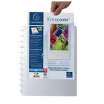 Protège-documents à anneaux et pochettes détachables KreaCover 80 vues - A4 - Blanc EXACOMPTA