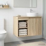 vidaXL Meuble de Salle de Bain In-between Chêne Sonoma 30 x 35 x 50 cm