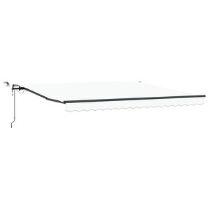 Store Rétractable Automatique vidaXL avec LED Blanc 400x300 cm