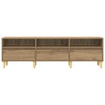 vidaXL Meuble TV chêne artisanal 150 x 30 x 45 cm Bois d'ingénierie