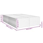 vidaXL Cadre de lit sans matelas crème 160x200 cm tissu