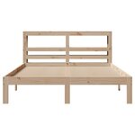 vidaXL Cadre de lit avec tête de lit 120x190 cm bois de pin massif