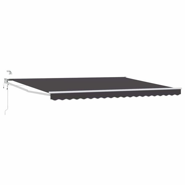 vidaXL Auvent rétractable électrique Anthracite 4 5 × 3 m