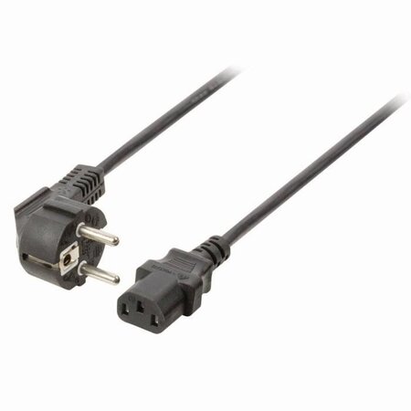 NEDIS Power Cable - Schuko Male Angled - IEC-320-C13 - 2.0 m - Noir