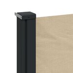 vidaXL Auvent latéral rétractable beige 220x500 cm