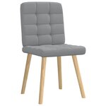 vidaXL Chaises à manger lot de 2 gris clair tissu